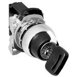 Rockwell Automation 800FM-KEM21R Non-Illuminated Round Key Selector Switch, 2 Positions