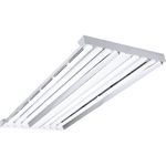 Columbia Lighting VersaBay® LHA4-654-NST-24EPU Solid Top High Bay Fixture, (6) Fluorescent Lamp, 120/277 VAC, High Gloss Baked White Enamel Housing