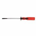 Klein® K34 Screw Holding Screwdriver, Slotted Point, 1/4 in Point, Steel Shank, 7-3/4 in OAL, Plastic Handle, Specifications Met: ASME Specified