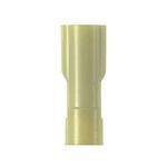 Panduit® DiscoGrip™ DPF10-250FIB-L DPF-FIB Vibration Resistant Female Disconnect, 12 to 10 AWG Conductor, Brass, Yellow