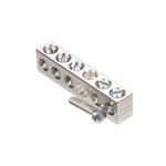 Siemens ECGB5 Ground Bar Kit, 12.8 in L, 14 to 4 AWG Aluminum/Copper Conductor, 5 Terminals, For Use With: Legacy Loadcenter