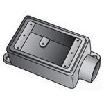 O-Z/Gedney UNILETS® FD150 Type FD Deep Heavy Duty Device Box With Internal Ground Screw, Feraloy® Iron Alloy, 28 cu-in Capacity, 1 Gang, 1 Outlet, 1 Knockout, 4-11/16 in H x 2-15/16 in W x 3-1/16 in D Dimensions
