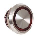 Rockwell Automation 800K-30FMR24X01 Pushbutton, 30.5 mm, 1NC Contact Configuration, Flush/Piezo Operator, Red