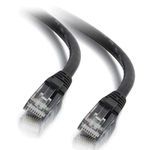 Quiktron® 576-135-6IN Value Series Snagless Booted Patch Cord, Category: Cat 6, 24 AWG 4-Pair Solid Copper Conductor, RJ45 Male to Male Connector, 6 in Cord Length, Black