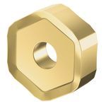 Kennametal® 3331176 Dodeka™ 12-Cutting Edge Milling Insert, HNGJ Insert, 535 Insert, Solid Carbide, Manufacturer's Grade: KC725M, Hexagon Shape, Material Grade: C5/C6/C7