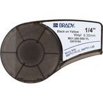 Brady® M21-250-595-YL M Series Printer Label, 21 ft L x 1/4 in W, For Use With: BMP®21-PLUS and BMP®21-LAB Printers