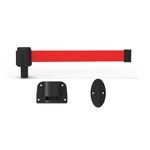 Banner Stakes PL4127 PLUS Wall Mount System, Blank Red Polyester Banner, Includes: 1 PLUS Wall Mount Kit, 1 PLUS Banner Head, Belt Length 15 ft, Suitable for Indoor/Outdoor Use
