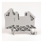 Rockwell Automation 1492-J IEC Terminal Block, One-Circuit Feed-Through Block, 4 mm (# 30 AWG - # 10 AWG), 3 Connection points, 2 on one side, Gray (Standard),