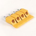 Rockwell Automation Screw Center Jumper, 12 mm Center to Center, 4 Pole, Gray, 1492-J Blocks