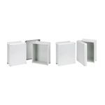 nVent HOFFMAN HJ1614WLG HJ Series 1-Door Wall Mount Enclosure, 15.81 in L x 13.81 in W x 5.99 in D, NEMA 4X, Fiberglass