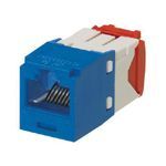 Panduit® CJ5E88TGBU TX5e™ 8-Position 8-Wire RJ45 Universal TG Style UTP Jack Module, Cat 5e/Mini-Com® Module, 1 Ports