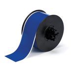 Brady® B30C-2250-595-BL Label Tape, 100 ft L x 2-1/4 in W, B-595 Vinyl Film, Blue