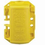 Wiring Device-Kellems PLUGOUT® HLDMP Small Plug Lockout Device, For Use With: 5 W, 30 A Twist Lock Plug, 2 Padlocks Maximum, 5/16 in Padlock Shackle Maximum Diameter, Polypropylene, Yellow