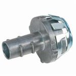Bridgeport® GF50SP Screw-In Connector, 1/2 in Trade, Die Cast Zinc, Ball Burnished/Mirror Smooth