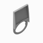 Allen-Bradley 800F-20AE218 800F PB, 22mm Accessory, Aluminum with Black Text, 30x60 mm Plate and Frame, Blank or Custom Text, English, SUPPLY ON