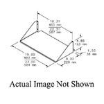 nVent HOFFMAN ESH23S DACCY Solid Style Single Sided Shelf, 4.85 in H x 23 in W x 10-1/2 in D, 3 Rack Unit, Steel