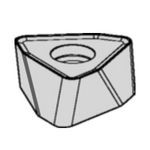Kennametal® KenFeed™ 2X 4034925 6-Cutting Edge High Feed Milling Insert, WOEJ Insert, 090512 Insert, Solid Carbide, Manufacturer's Grade: KC725M, Trigon Shape