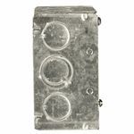 RACO® 232 Square Box, Steel, 30.3 cu-in Capacity, 16 Knockouts, 4 in H x 4 in W x 2-1/8 in D Dimensions