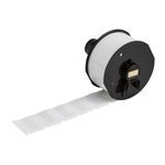 Brady® A62-15-417 Self-Laminating Vinyl Wrap Around Labels for Wraptor™ A6200 Printer Applicator - 0.75" x 1", Roll of 750 Labels, Printable Area: 0.375 in H x 1 in W, For Wire Thickness: 22 AWG - 12 AWG, Color: White, Clear