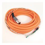 Rockwell Automation SpeedTEC Cable, Motor Power With Brake Wires, SpeedTec DIN Connector, Drive-end, Flying-lead, 16 AWG, Continuous-Flex, 12 Meters