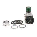 Rockwell Automation 800TC-QBH2GG1 Illuminated Pushbutton, 30.5 mm, 2NO-2NC Contact Configuration, Extended Head without Guard Operator, Green