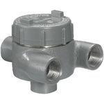 Killark® GEUEAT-2 GEC Explosionproof Conduit Outlet Box With Cover, GE Body, 3/4 in Hub, 11 cu-in Capacity, Copper-Free Aluminum