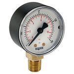 NOSHOK 20-100-30-psi/kPa-1/8 2" Acrylonitrile Butadiene Styrene (ABS) Case, Copper Alloy Internals, 30 psi/kPa, 1/8" National Pipe Thread (NPT) Bottom Connection Pressure Gauge
