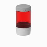 Allen-Bradley 855EM-G24B4 Signaling Device, 25mm Tube Mount, Gray, 24V AC/DC Full Voltage, Strobe Xenon, Red, No Module, No Module, No Module, No Module, No Module, No Module, No Module, No Module
