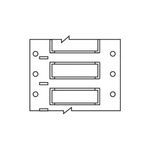 Brady® B33-250-2-342-2 PermaSleeve® 1-Sided Printable Wire Marking Sleeve, 2.4 to 5.5 mm Wire, 11.15 mm L x 50.8 mm W, B-342 Polyolefin