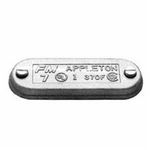 Appleton® Wedge-Lok™ 170F Blank Clip Cover, 1/2 in Hub, For Use With: Form 7™ UNILETS™ Conduit Outlet Body, Cast Grayloy Iron, Triple Coated
