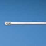 Panduit® Pan-Steel® MLT4S-CP Standard Cable Tie, 14.3 in L x 0.18 in W x 0.01 in THK, 304 Stainless Steel, Natural