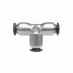 Midland Industries 20025N Union Tee, Tee, 1/8 in, Push-In End Style, Brass
