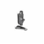 Calbrite™ S60700TE00 Type T Conduit Body With Cover, Gasket, 3/4 in Hub, 8 Form, 9 cu-in Capacity, CF8M 316 Stainless Steel, Polished with Standard Brite