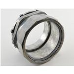 Bridgeport® 258-DC2 Concretetight Raintight Compression Connector, 3-1/2 in Trade, For Use With: Steel/Aluminum EMT and Rigid Conduit, Die Cast Zinc, Ball Burnished/Mirror Smooth