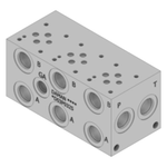 Daman® D03 Standard/High Flow Parallel Circuit Manifold, 3 Stations, 3500 psi, Aluminum