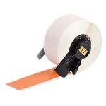 Brady® BMP® 61 BMP® 71 TLS 2200® TLS-PC Link™ WorkHorse® PTL-42-439-OR General Identification Label, 50 ft L x 1 in W, Orange Legend/Background, B-439 Vinyl