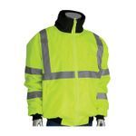 PIP® 333-1762-LY/M Bomber Jacket With Zip-Out Fleece Liner, Hi-Viz Lime Yellow, Polyester, 54 in Chest, Resists: Water, Specifications Met: ANSI 107 Class 3 Type R