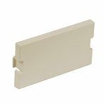 PREMISE WIRING iSTATION™ IMB1EI 1U AV Blank Module, Unloaded Module, Snap-On/Surface Mount, Molded ABS, Electric Ivory
