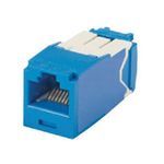 Panduit® CJ6X88TGBU TX6A™ 10Gig™ 8-Position 8-Wire RJ45 Universal TG Style UTP Jack Module With MaTriX Technology, Blue