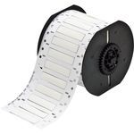 Brady® B33D-250-2-342 PermaSleeve Heat Shrink Wire and Cable Labels Double-sided for B33 Printers - 0.25" Dia x 2" White, Roll of 500 Each, Ribbon Series: B30-R4300