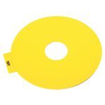 Rockwell Automation 800F Legend Plate, 90mm RoundBlank (No Legend), Yellow with Black Legend Text, 22.5mm Opening