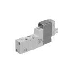 SMC® SYJ3140-1LOZ SYJ3000 5-Port Solenoid Valve, 0.15 to 0.7 MPa Pressure, 0.12 Cv Flow Rate, Die Cast Zinc Body