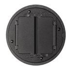 PREMISE WIRING SystemOne™ S1TFCBL Standard Floor Box Cover, 5-1/2 in Dia, Die Cast Aluminum