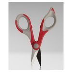 Jonard Tools® Wire & Kevlar® JIC-186 Cutting Shear, 6 in OAL, Sharp Tip, Serrated Edge, High Carbon Steel Blade