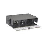 Panduit® Opticom® FRME3 3 RU 216-Fiber Fiber Optic Enclosure, 5 in H x 17.16 in W x 11.8 in D, Rack Mount, Steel, Black