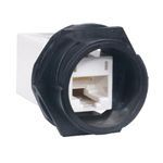 PREMISE WIRING HI5EC Cat 5e Inline Coupler, RJ45 Module, Panel Mounting, Thermoplastic, White