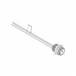Brad® 130013-0060 Mini-Change® 2-Pole A-Size Single Ended Receptacle, 600 VAC/VDC, 13 A, Female Slot End, 1 ft Pigtail Blade End