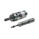 SMC® NCMC150-0400-X155US NCM Single Rod Standard Cylinder, 1-1/2 in Cylinder Bore, 4 in L Stroke, 265.1 lbf Push, 242.6 lbf Pull Max Force, Double Acting Cylinder Action, Rear Pivot Mounting