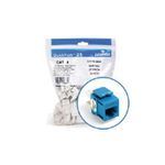 eXtreme® QuickPort® QuickPack® 61110-BL6 UTP Connector, Cat 6+ Module, Panel Mounting, 1 Ports, Plastic, Blue