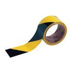 Brady® 55302 Non-Reflective Floor Marking Tape, 18 yd L x 2 in W, Black on Yellow, B-950 Vinyl